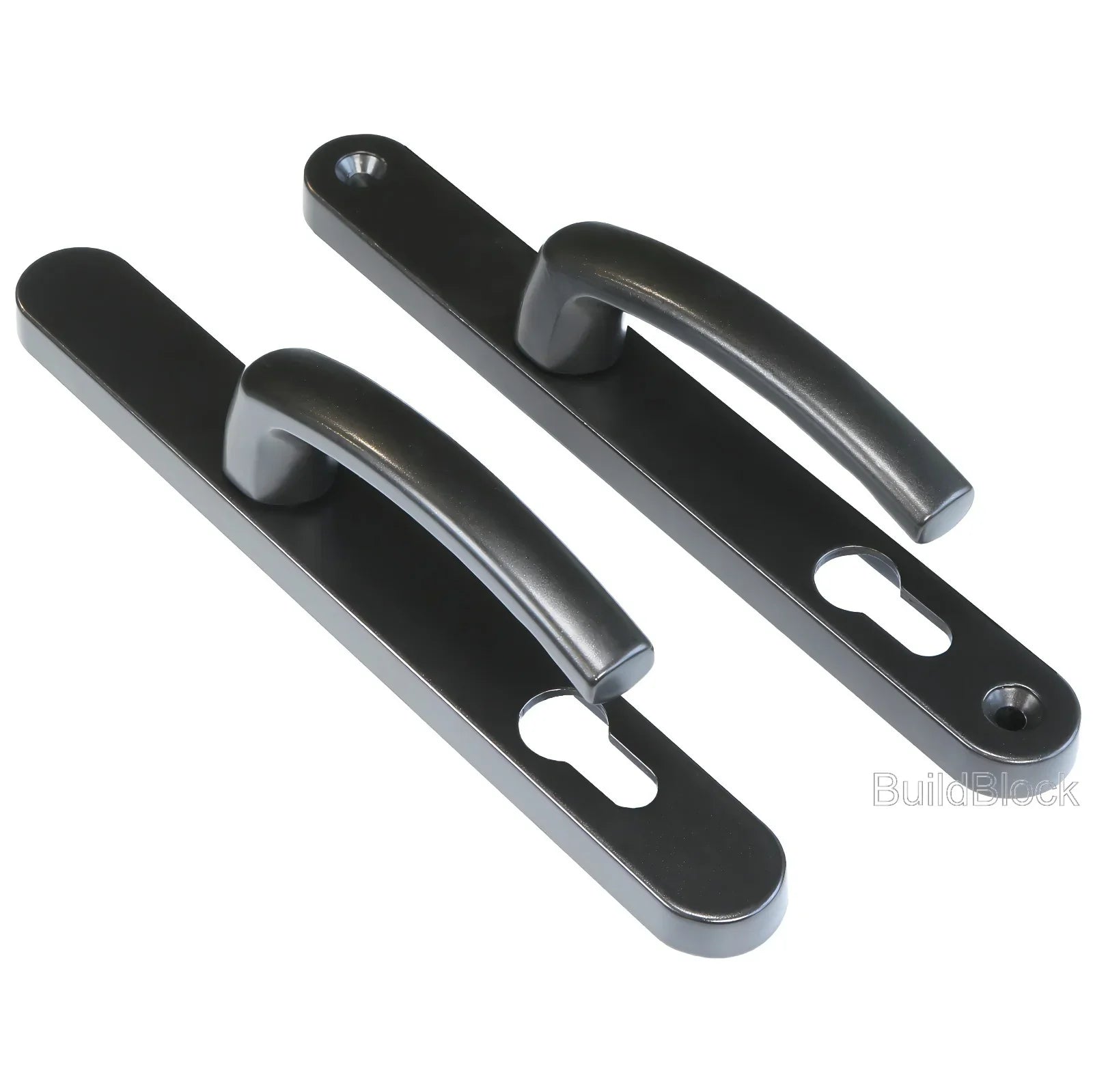 High Quality Black Sprung Door Handle set - Build Block Online Ltd