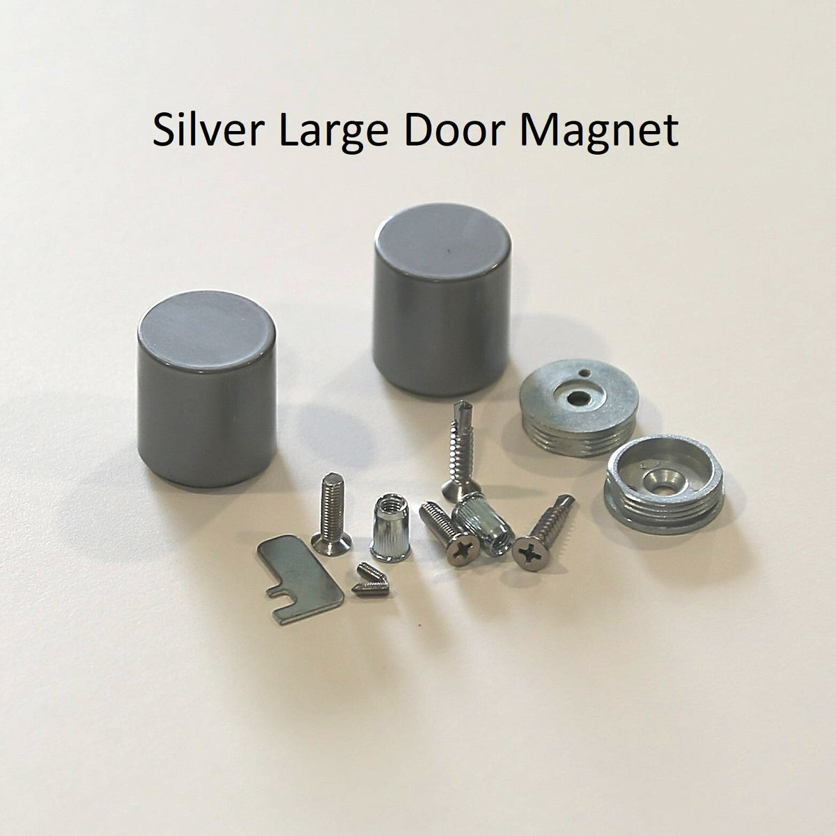 Bifold door magnetic catch - Satin Silver
