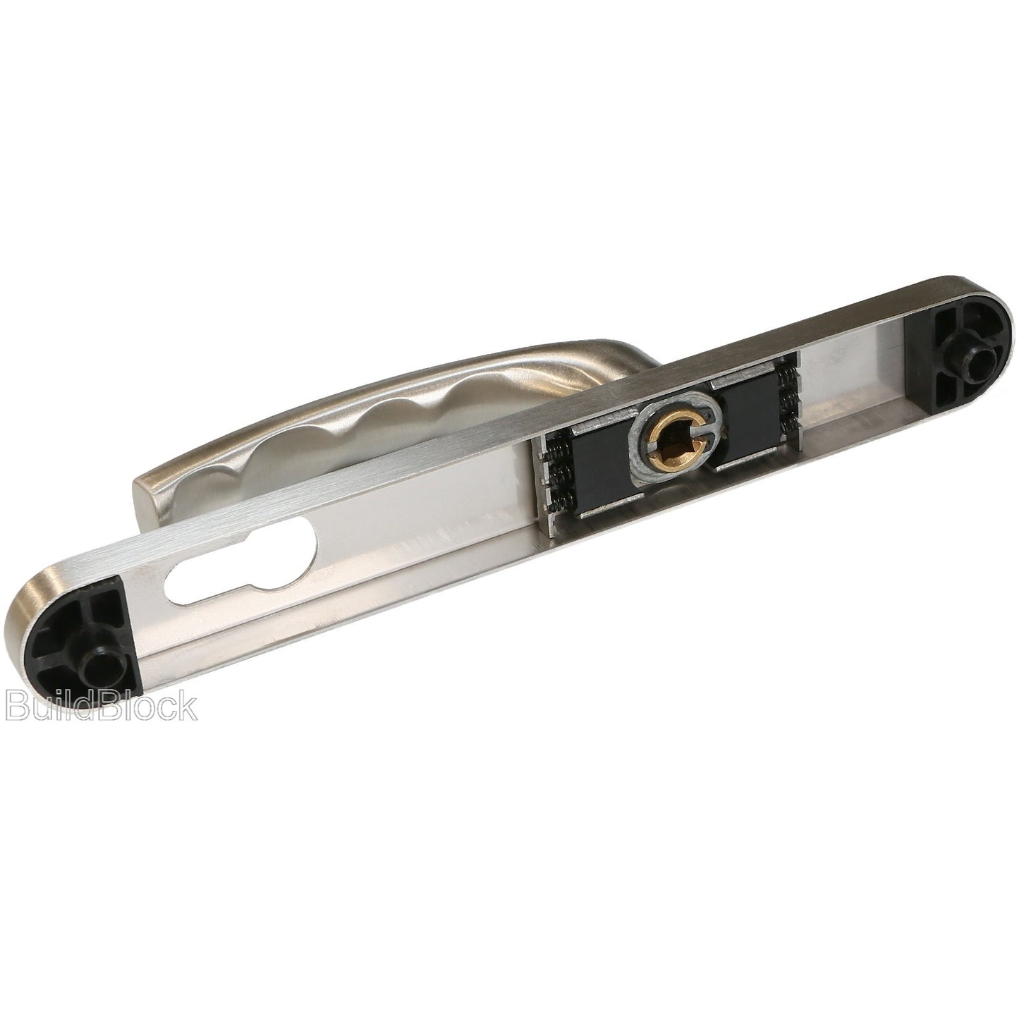 Brushed Stainless Steel Door Handle Set - Build Block Online Ltd