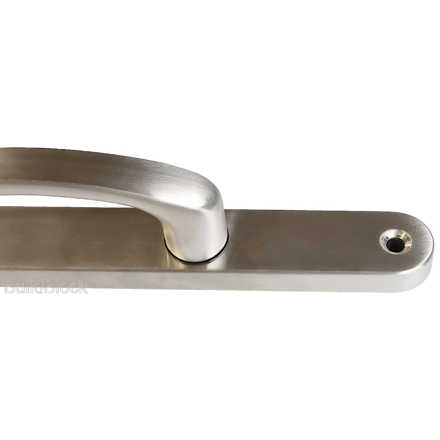 Brushed Stainless Steel Door Handle Set - Build Block Online Ltd