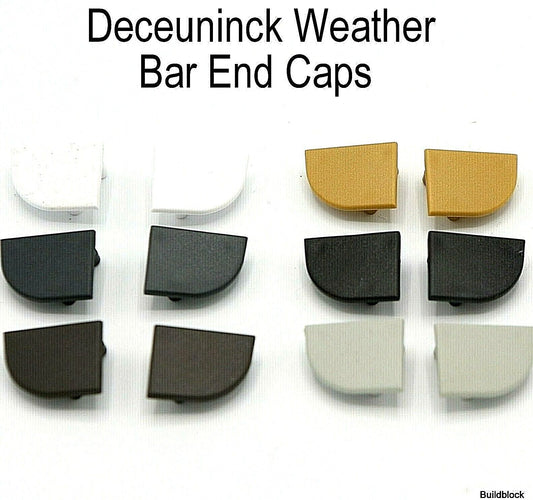 Deceuninck weather bars end caps