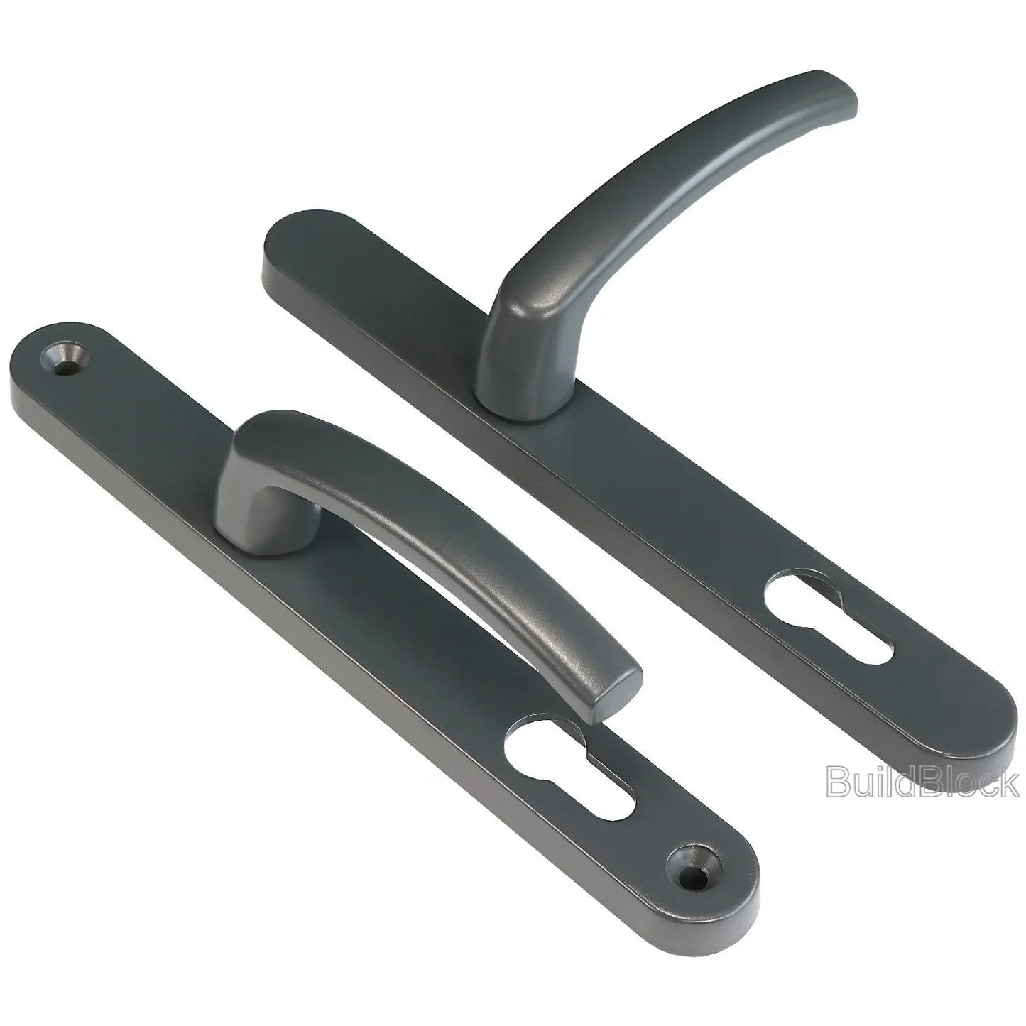 High Quality Anthracite Grey Sprung Door Handle set - Build Block Online Ltd