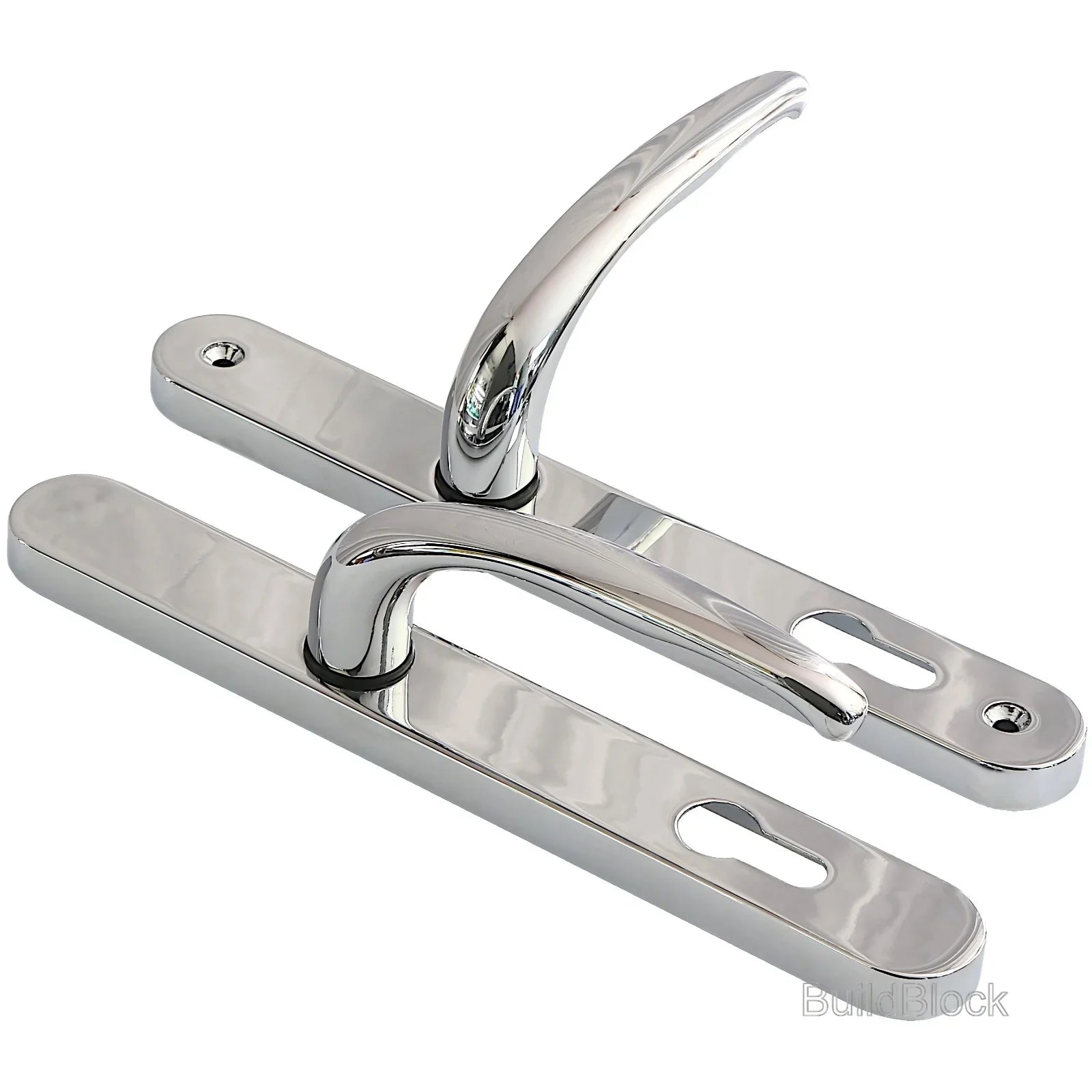 PVD Polished Chrome Door Handles - Build Block Online Ltd