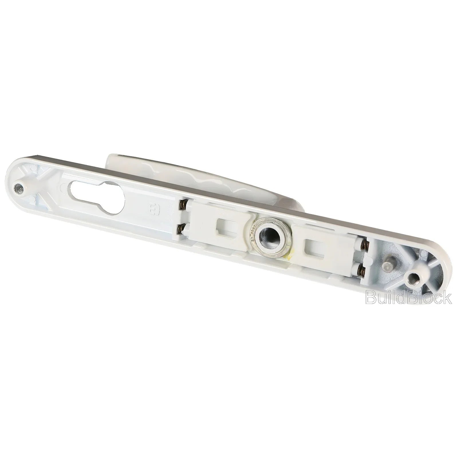High Quality White Sprung Door Handle Set - Build Block Online Ltd
