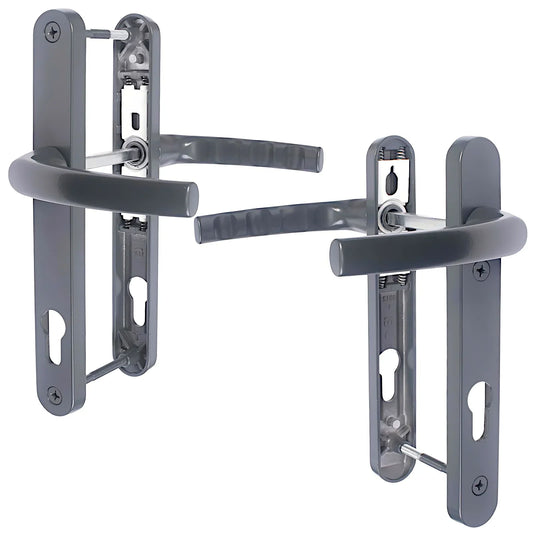 High Quality Anthracite Grey Sprung Door Handle set - Build Block Online Ltd