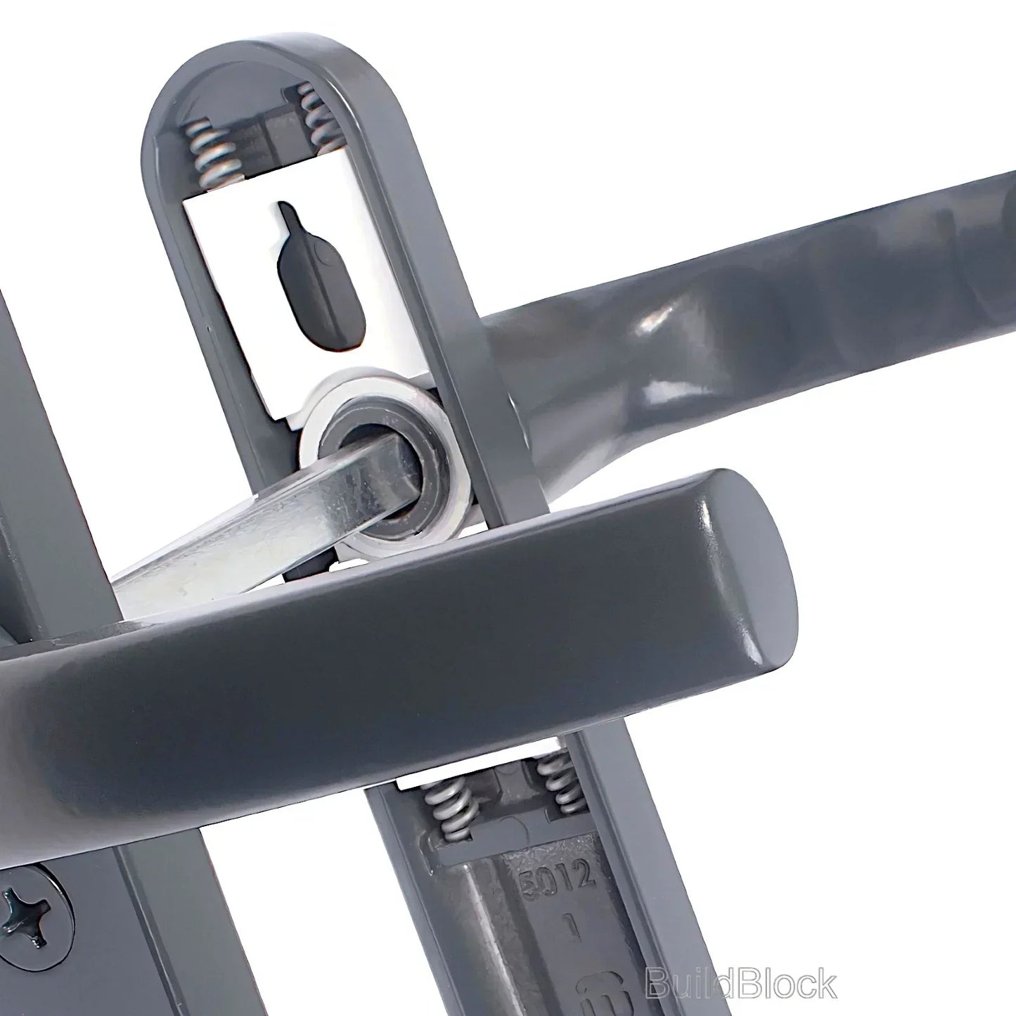 High Quality Anthracite Grey Sprung Door Handle set - Build Block Online Ltd