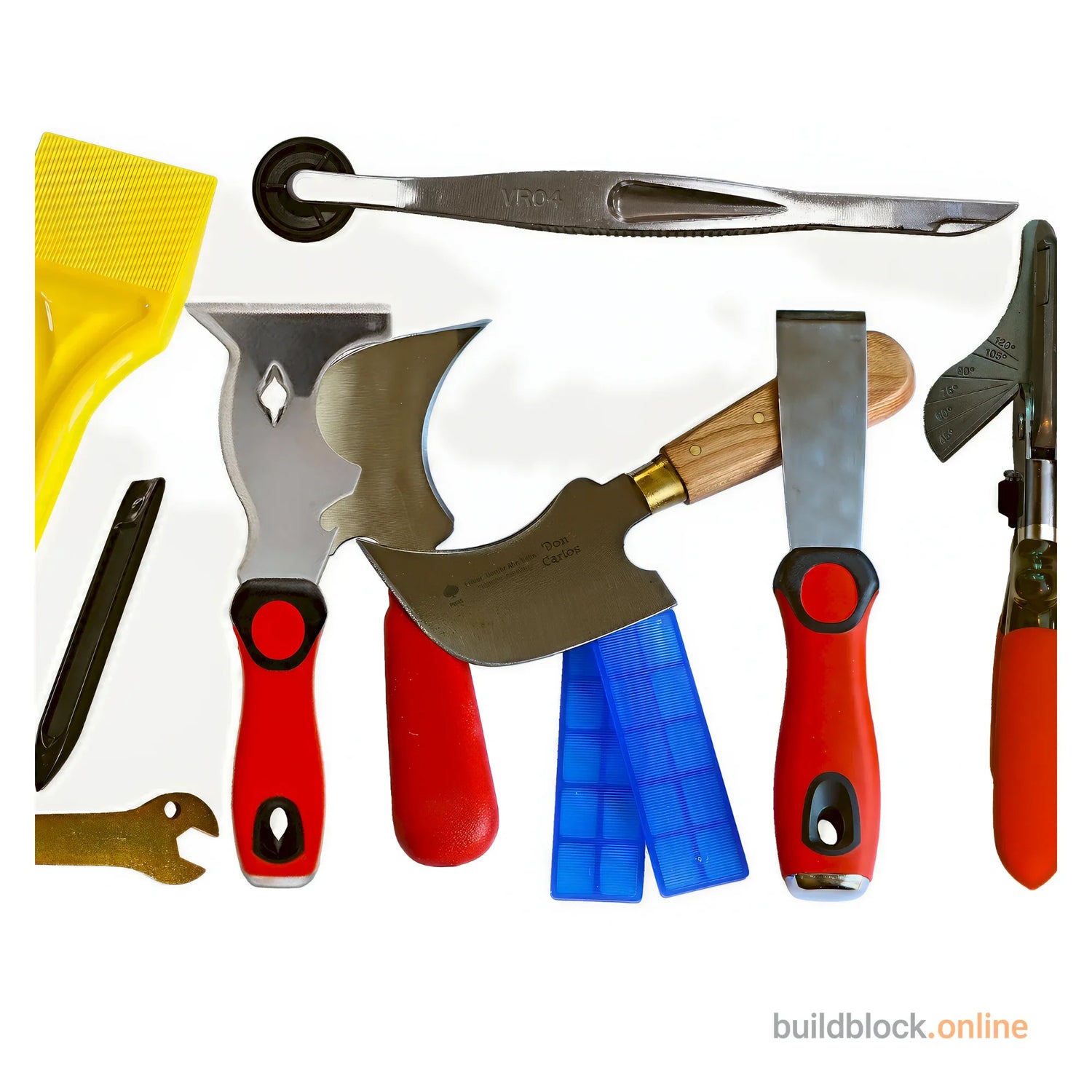 Professional Glazing Tools - Knives Shears Packers Shovel Roller Spanner. www.buildblockonline.co.uk