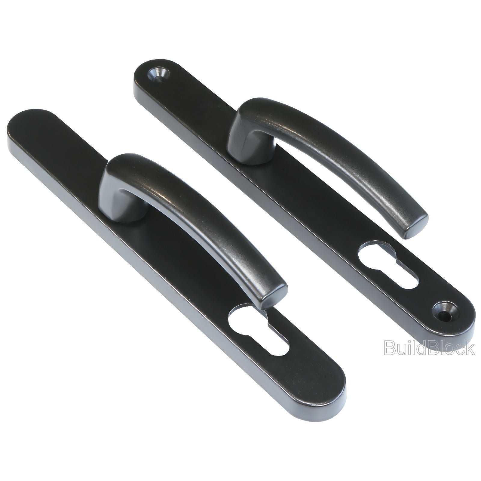High Quality Black Sprung Door Handle set - Build Block Online Ltd