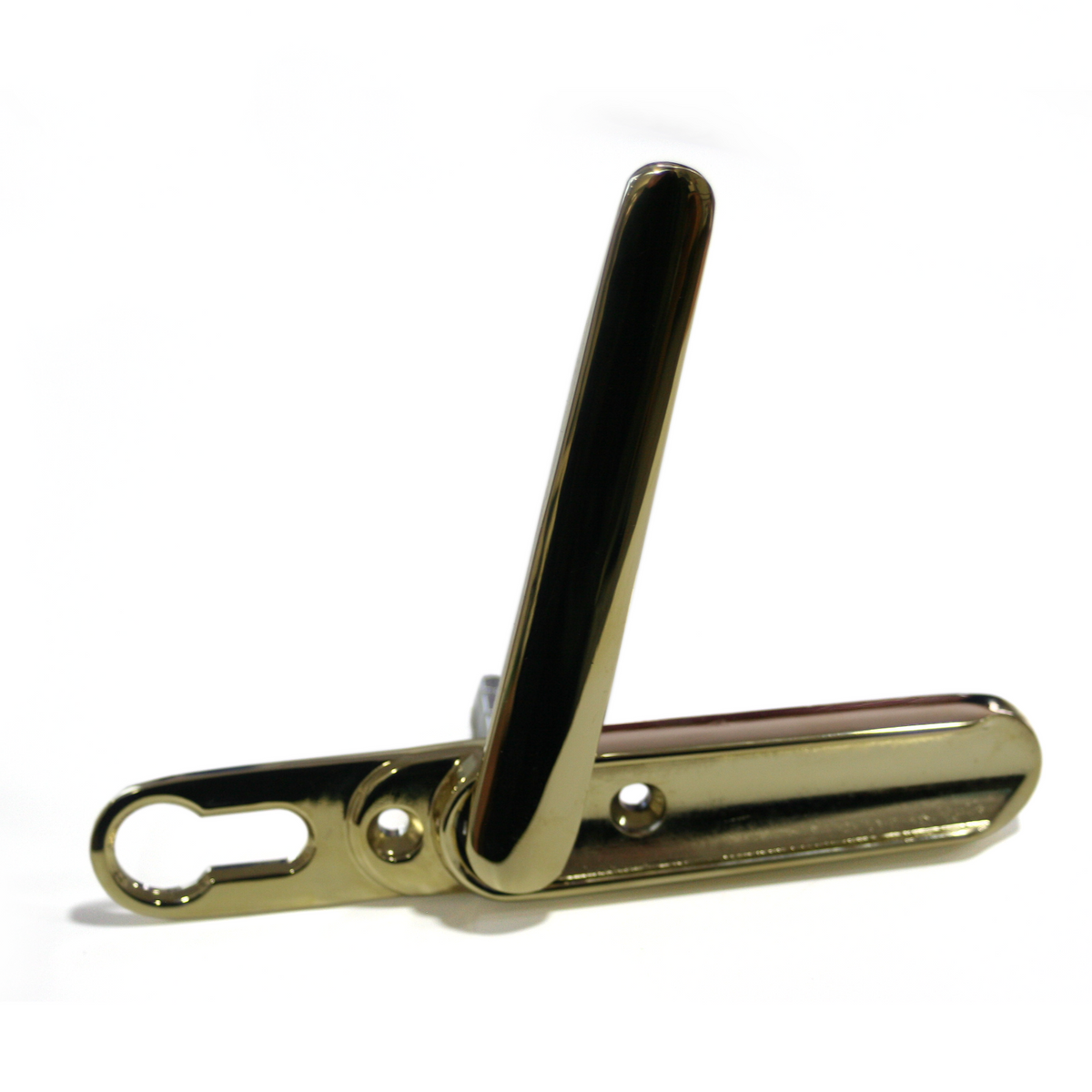 Bifold door lift and turn shootbolt handle - Gold (Escutcheon)