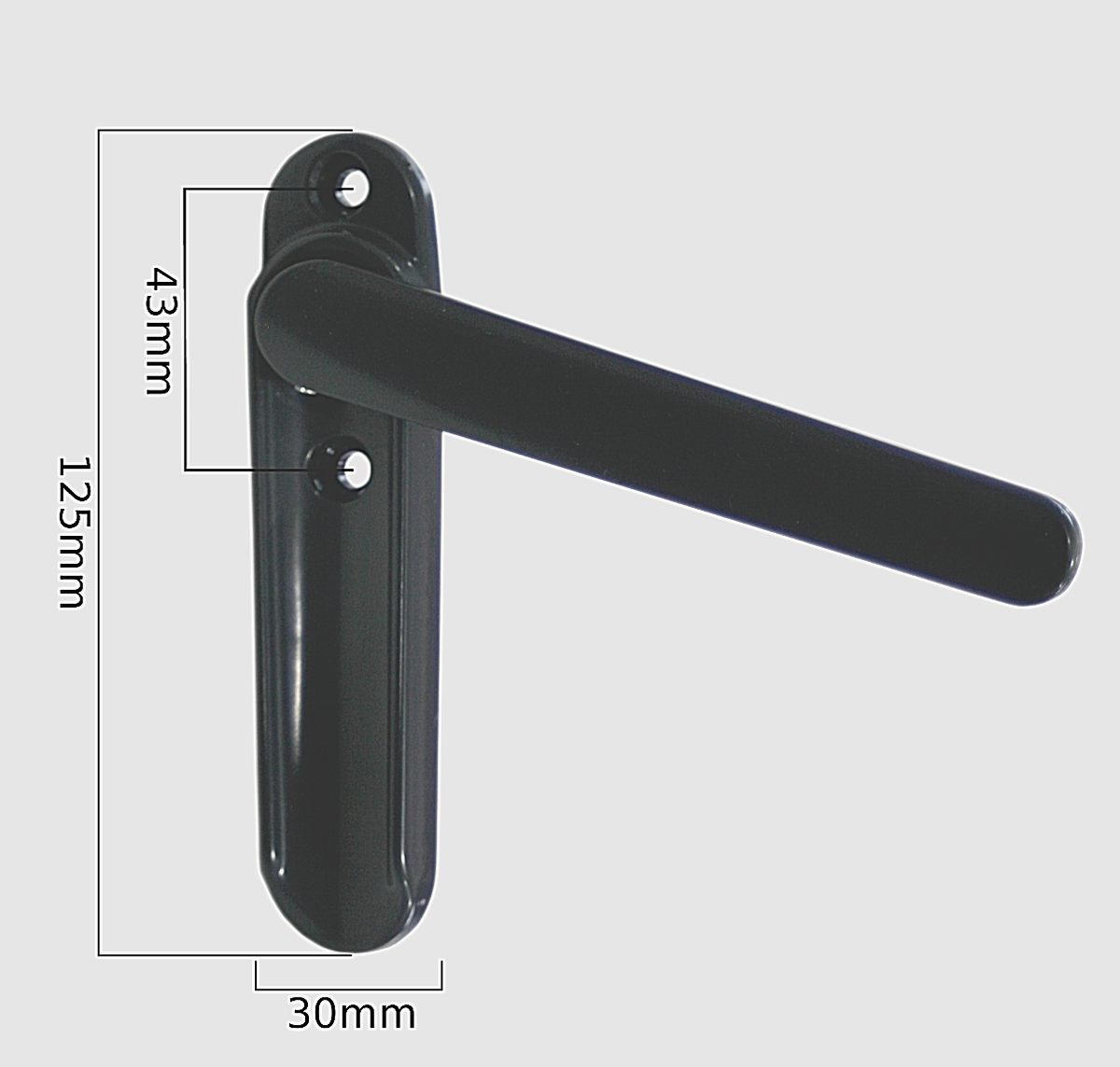 Bifold door lift and turn shootbolt handle