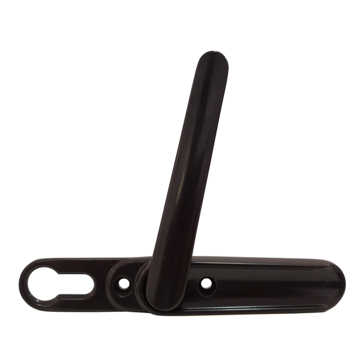 Bifold door lift and turn shootbolt handle - Brown (Escutcheon)