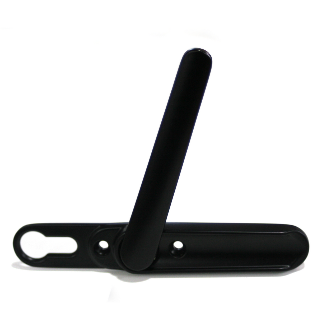 Bifold door lift and turn shootbolt handle - Black (Escutcheon)