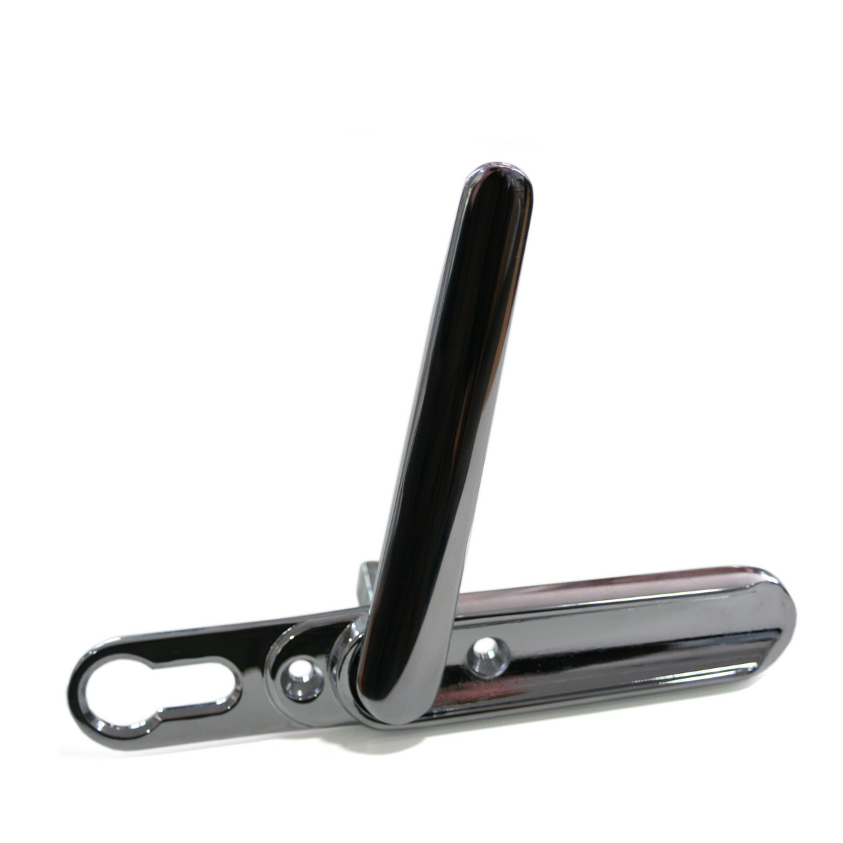 Bifold door lift and turn shootbolt handle - Chrome (Escutcheon)