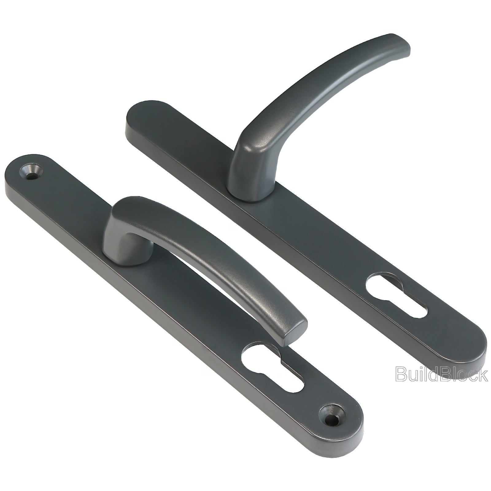High Quality Anthracite Grey Sprung Door Handle set - Build Block Online Ltd