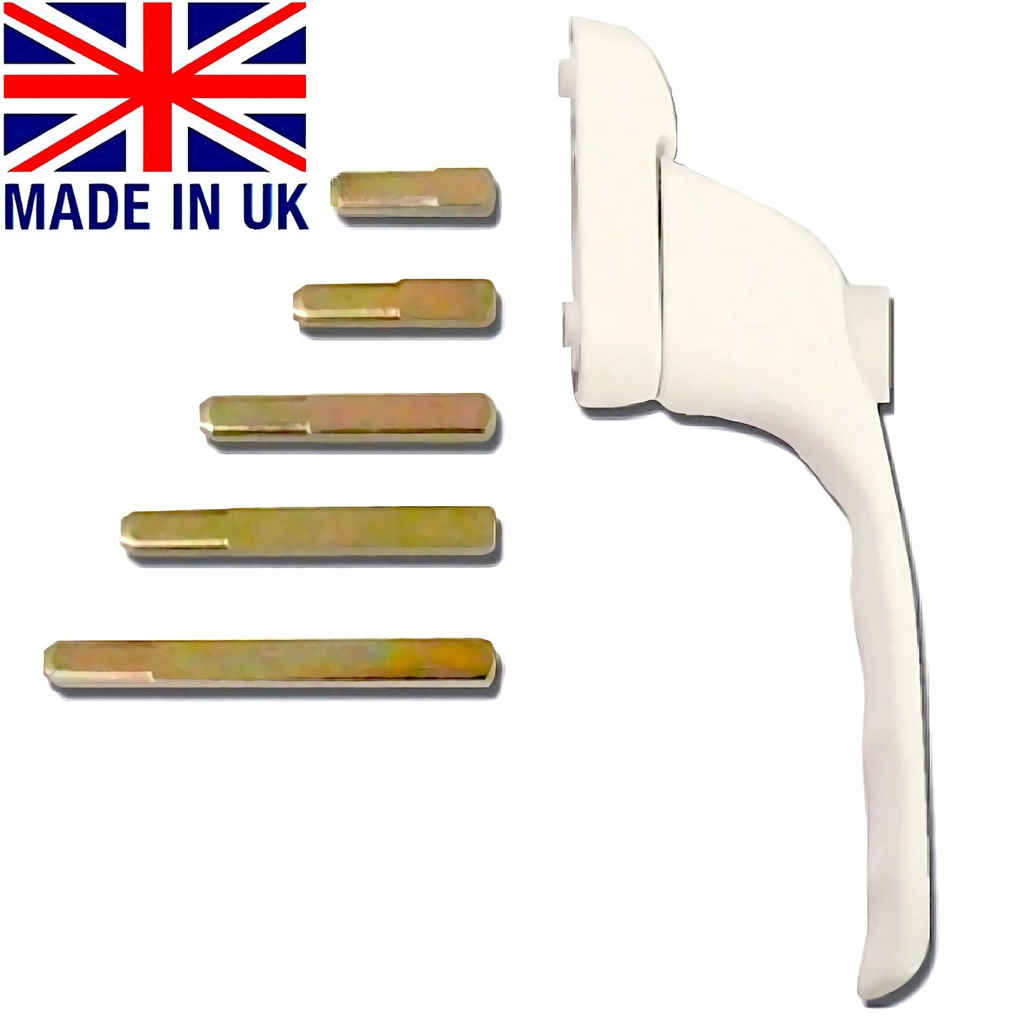 Chrome Window Handle with interchangeable spindle - Build Block Online Ltd