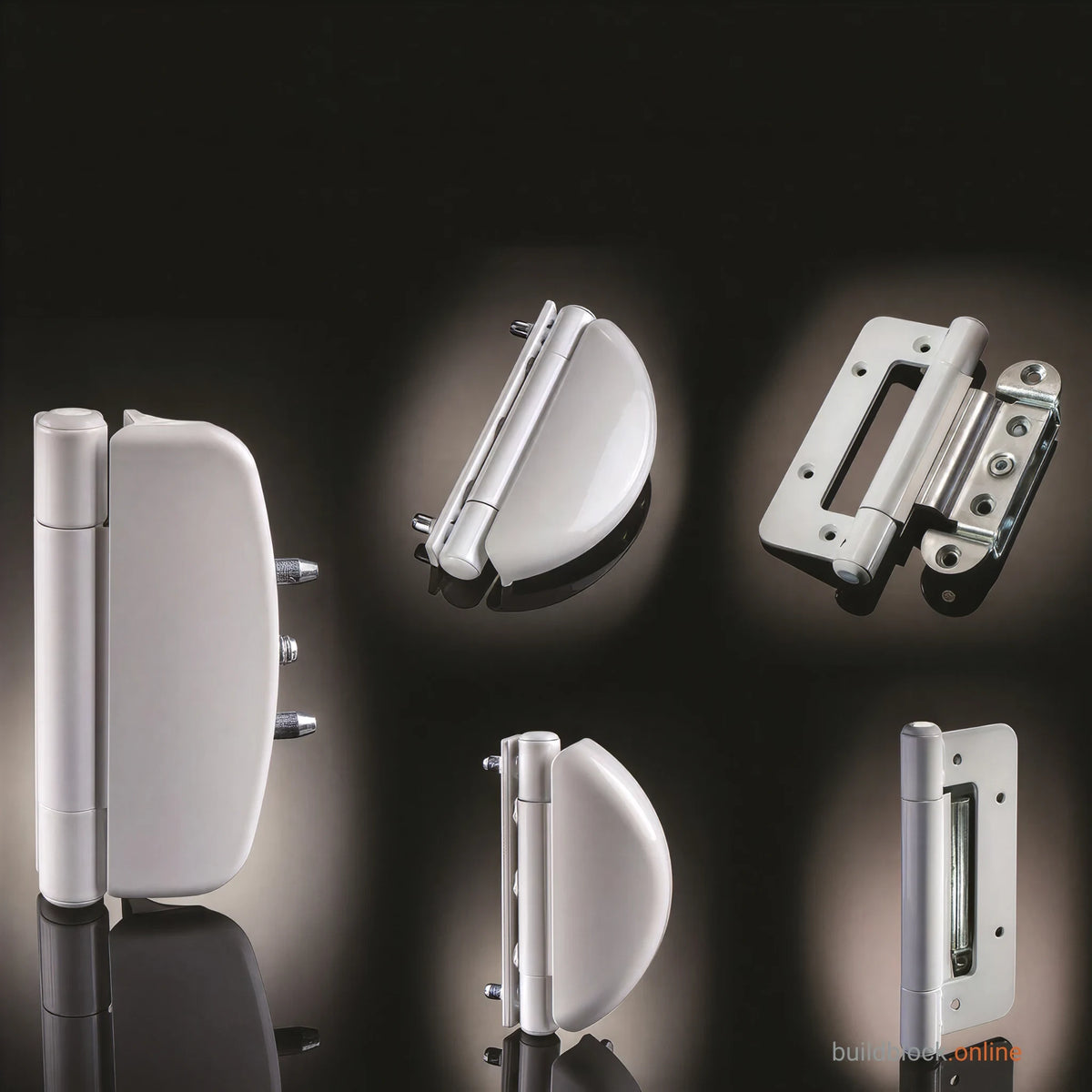 The SFS Dynamic 2D hinge, fitted and loose.