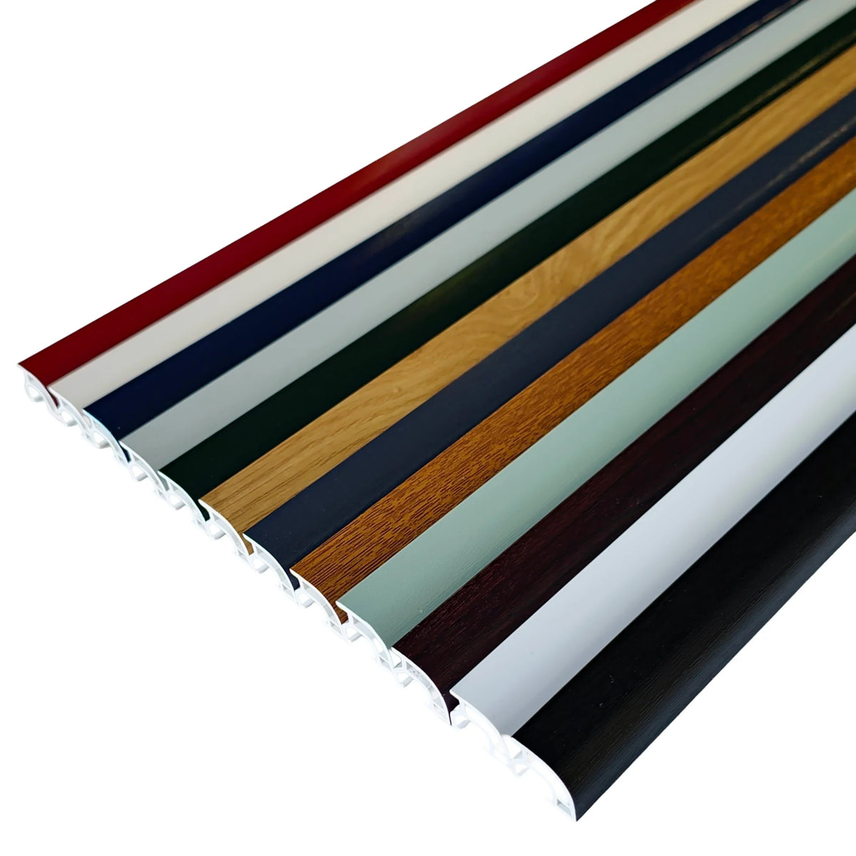 uPVC door weather bars - twelve foil colours