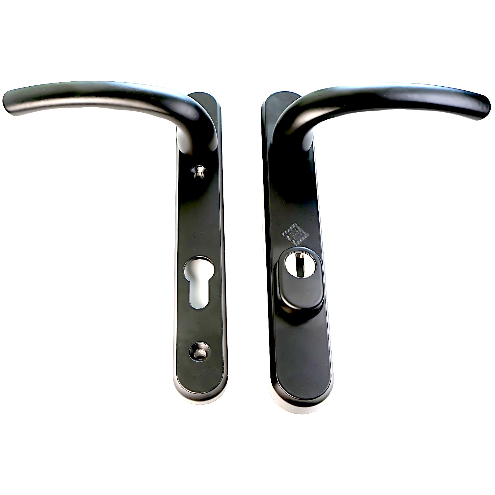 Very High Quality White Security Hoppe Door Handle set - Build Block Online Ltd