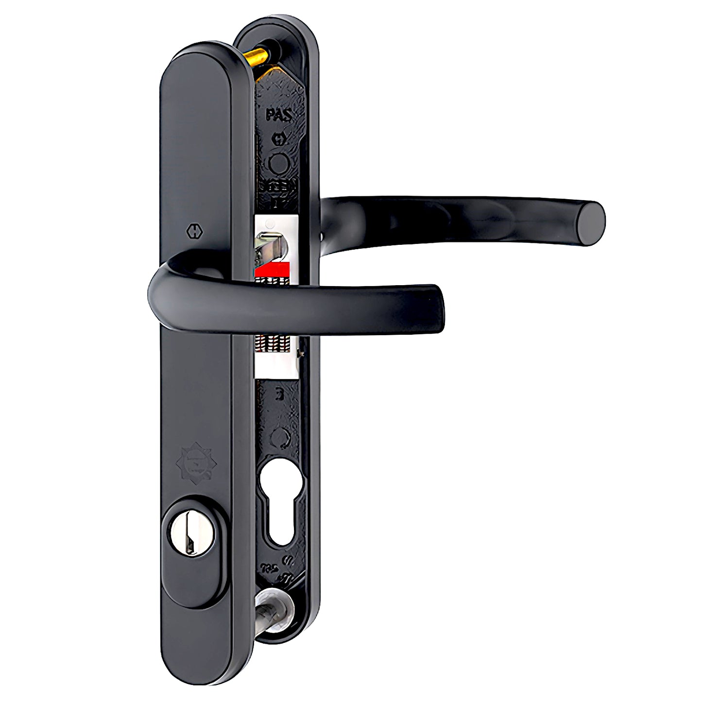 Very High Quality White Security Hoppe Door Handle set - Build Block Online Ltd