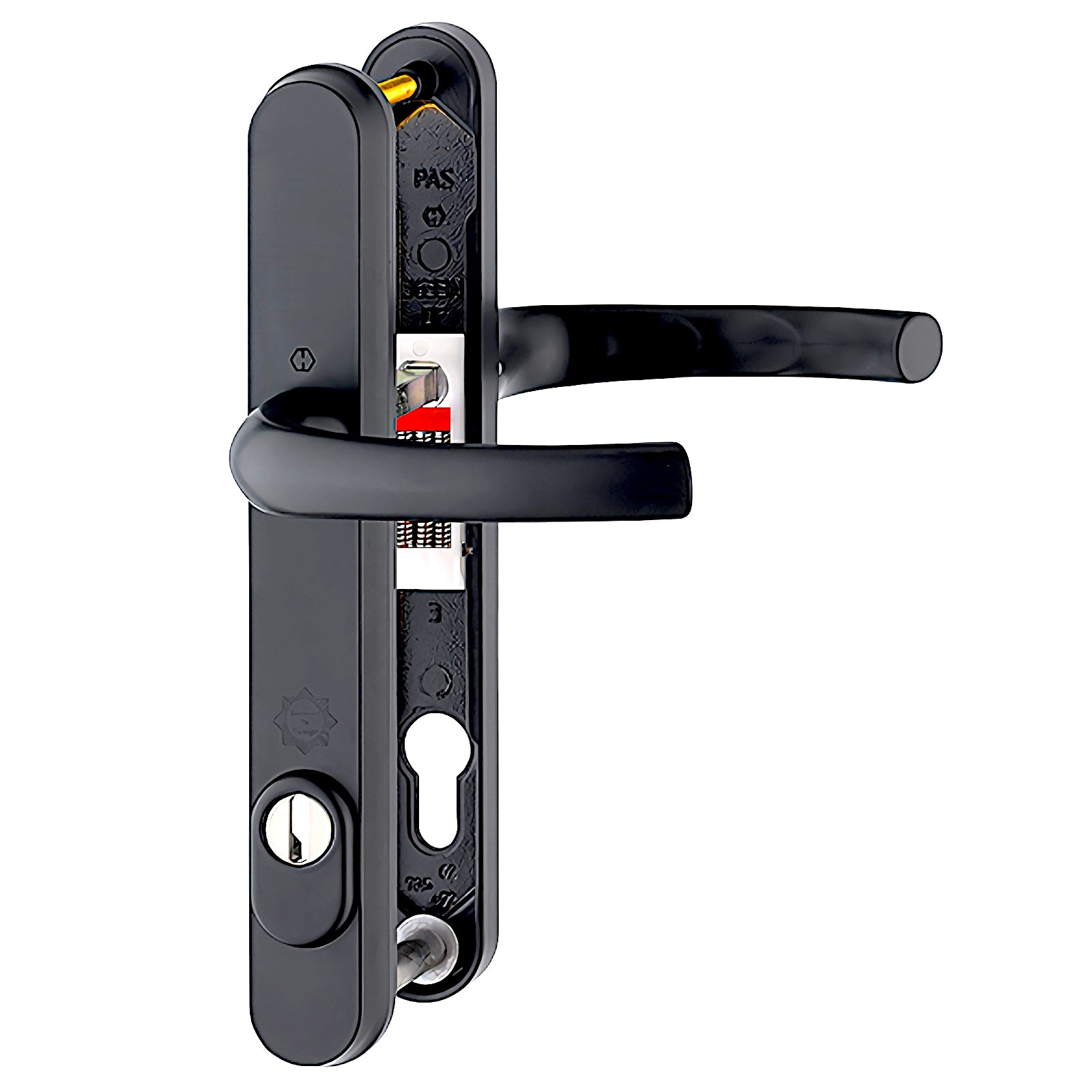 Very High Quality White Security Hoppe Door Handle set - Build Block Online Ltd