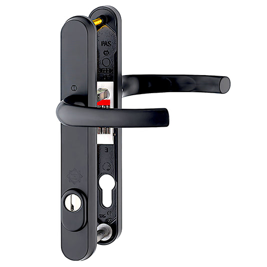 Very High Quality White Security Hoppe Door Handle set - Build Block Online Ltd