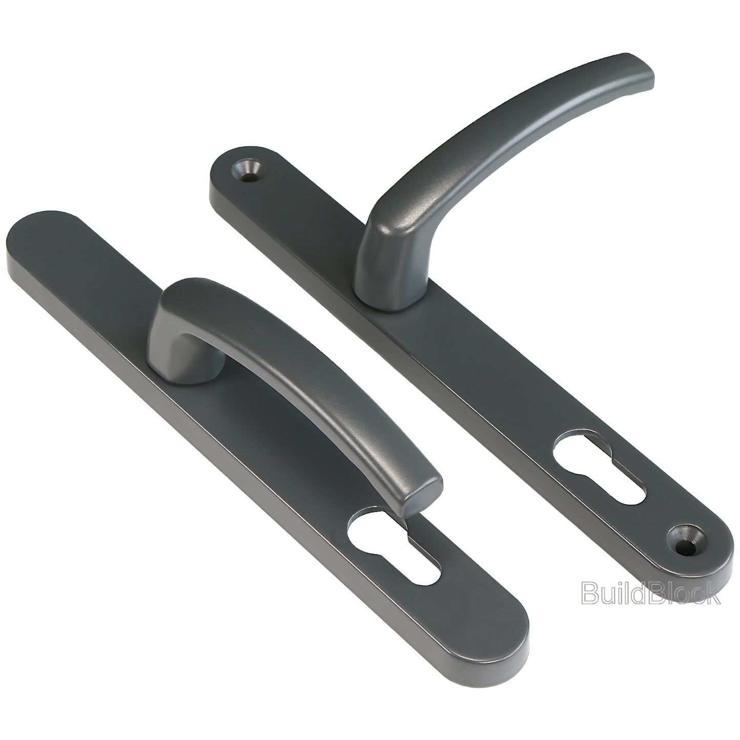 High Quality Anthracite Grey Sprung Door Handle set - Build Block Online Ltd