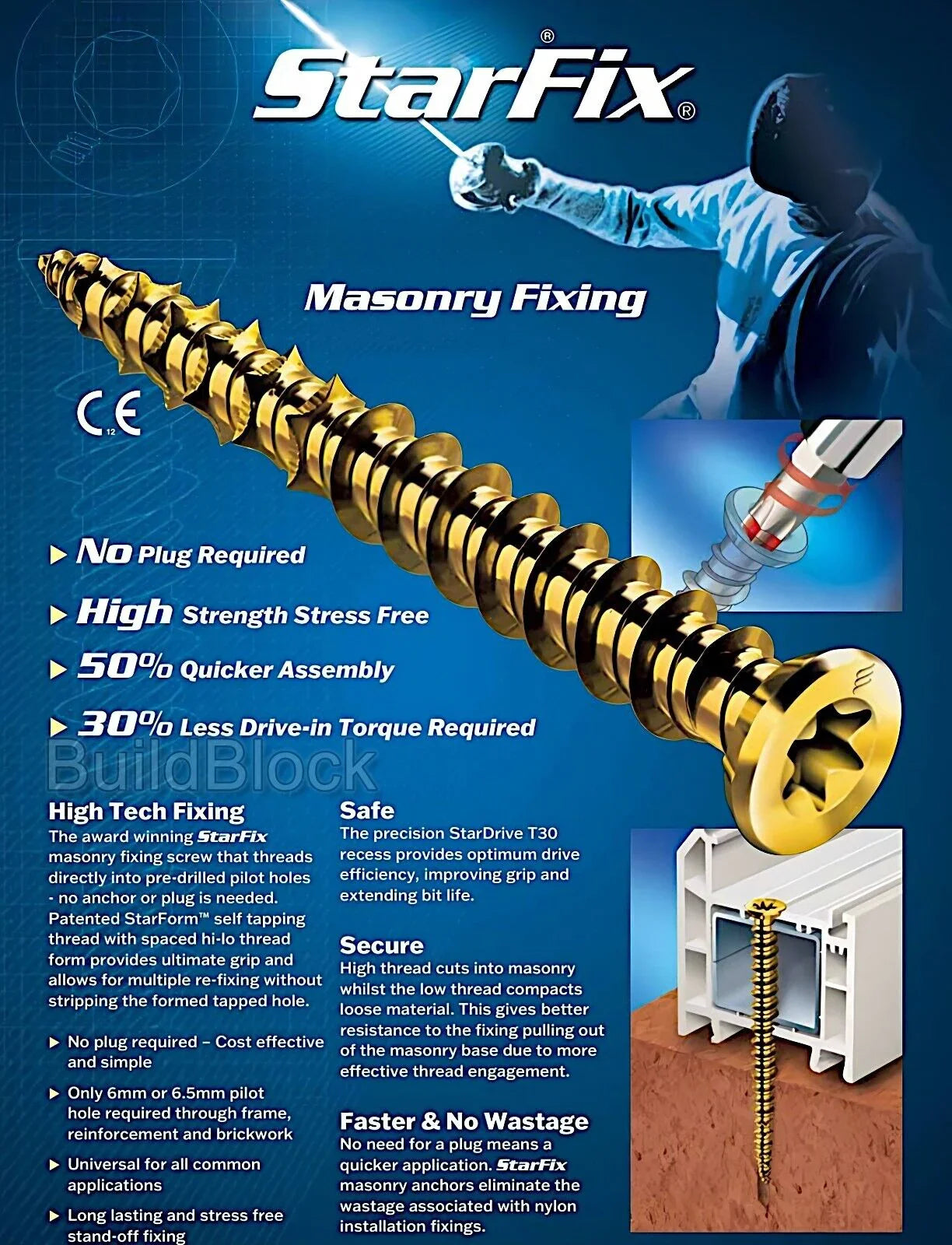 Screw Build Masonry Fixing Screws – Build Block Online Ltd