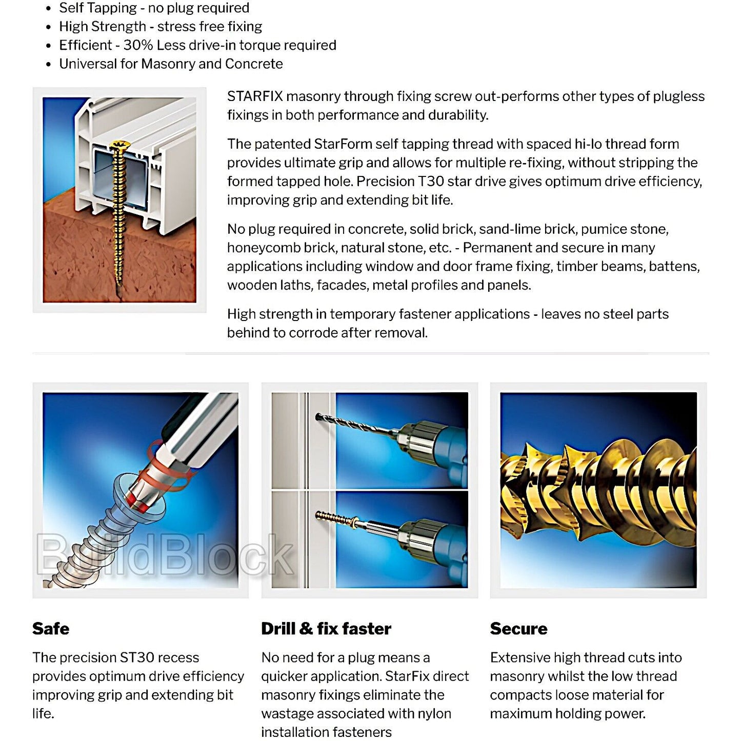 Masonry Fixing Screws - Build Block Online Ltd