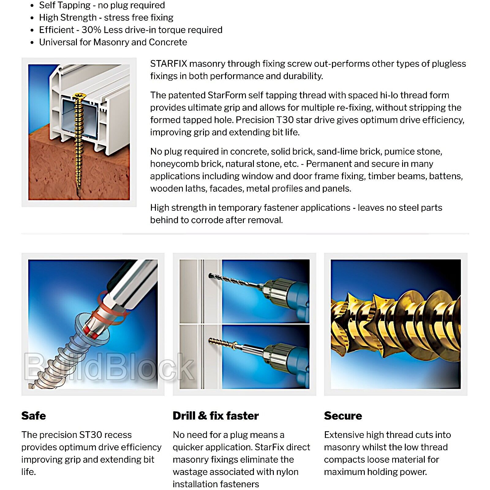 Masonry Fixing Screws - Build Block Online Ltd