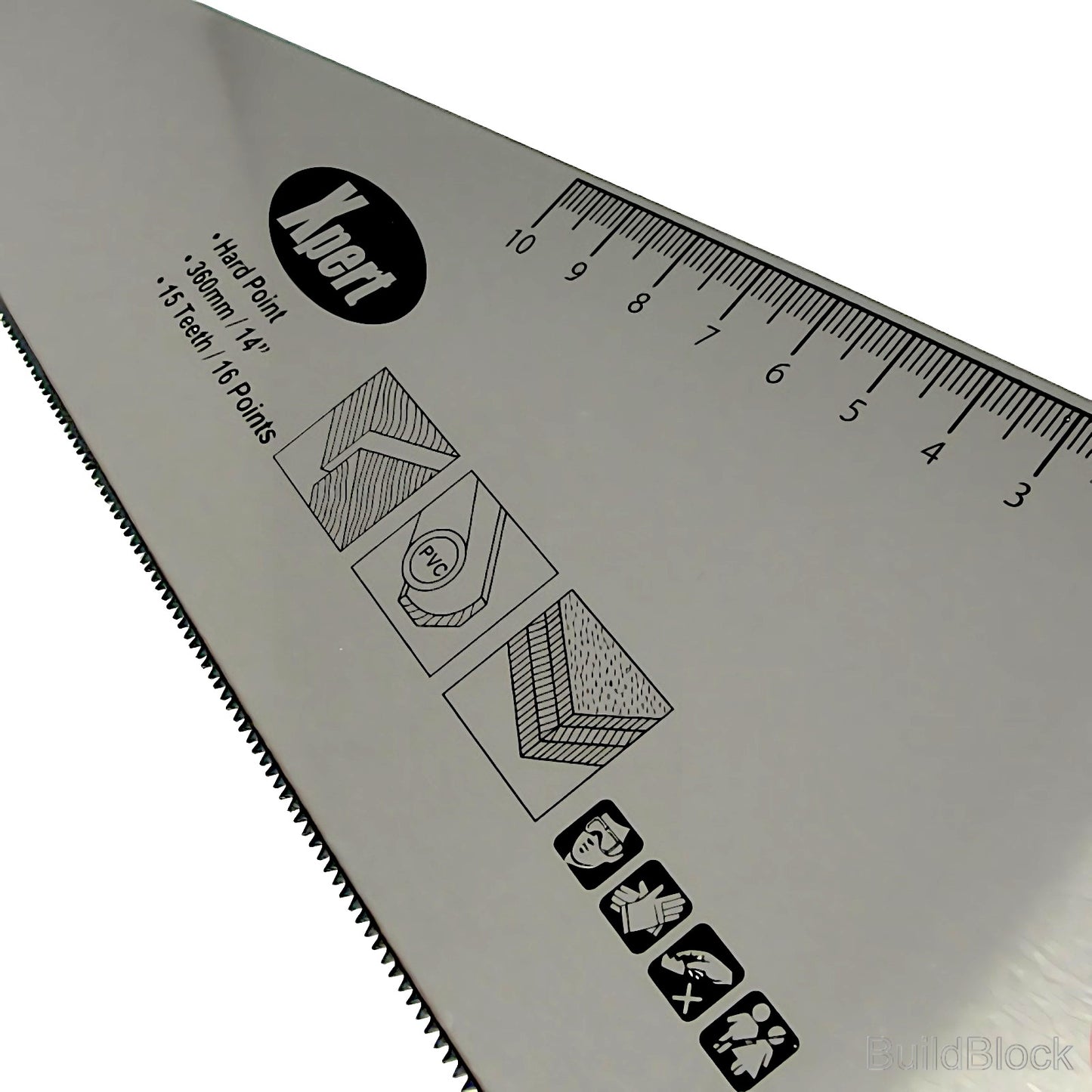 Fine Tooth Toolbox saw 360mm for cutting Plastics - Build Block Online Ltd
