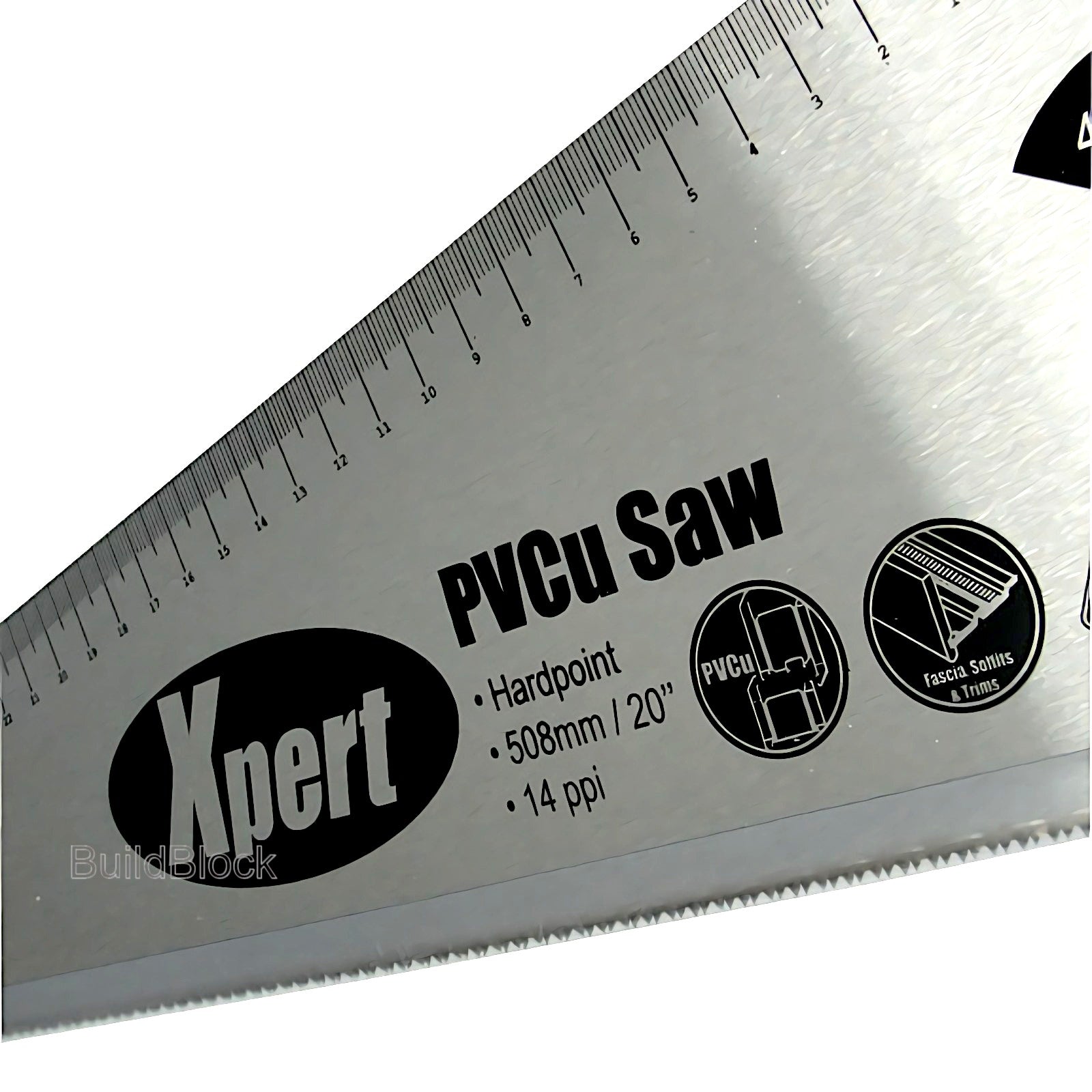 Fine Tooth Handsaw 508mm for cutting uPVC - Build Block Online Ltd