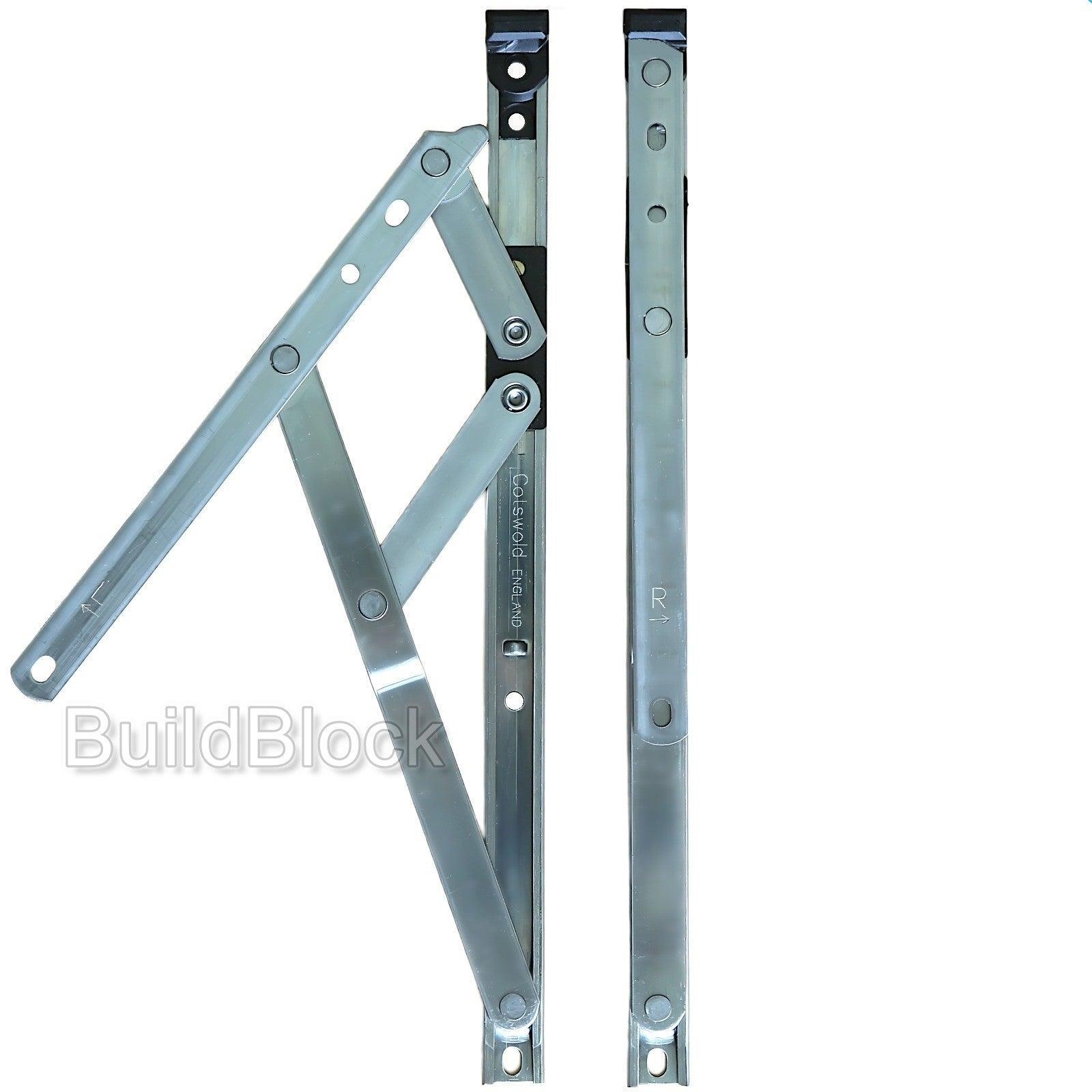 12" Top Hung Pair of Window Hinges - Build Block Online Ltd