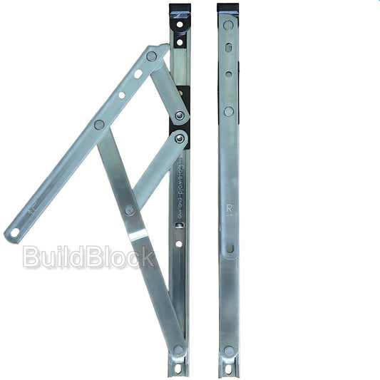 24" Top Hung Pair of Window Hinges - Build Block Online Ltd