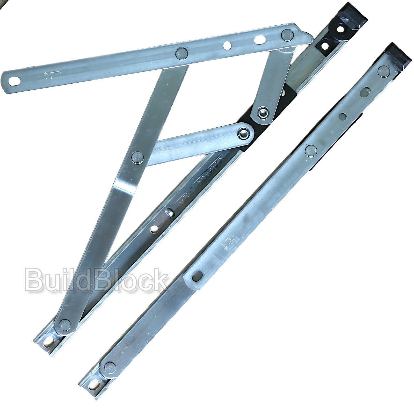 12" Top Hung Pair of Window Hinges - Build Block Online Ltd