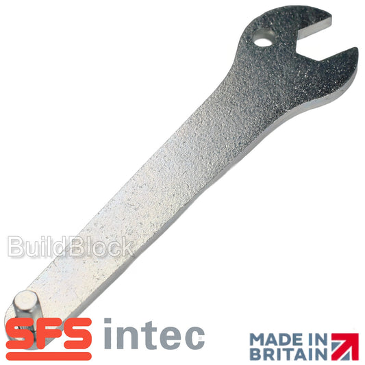 SFS Jig tool - 9mm hinge spanner with 5mm hexagon bar - Build Block Online Ltd