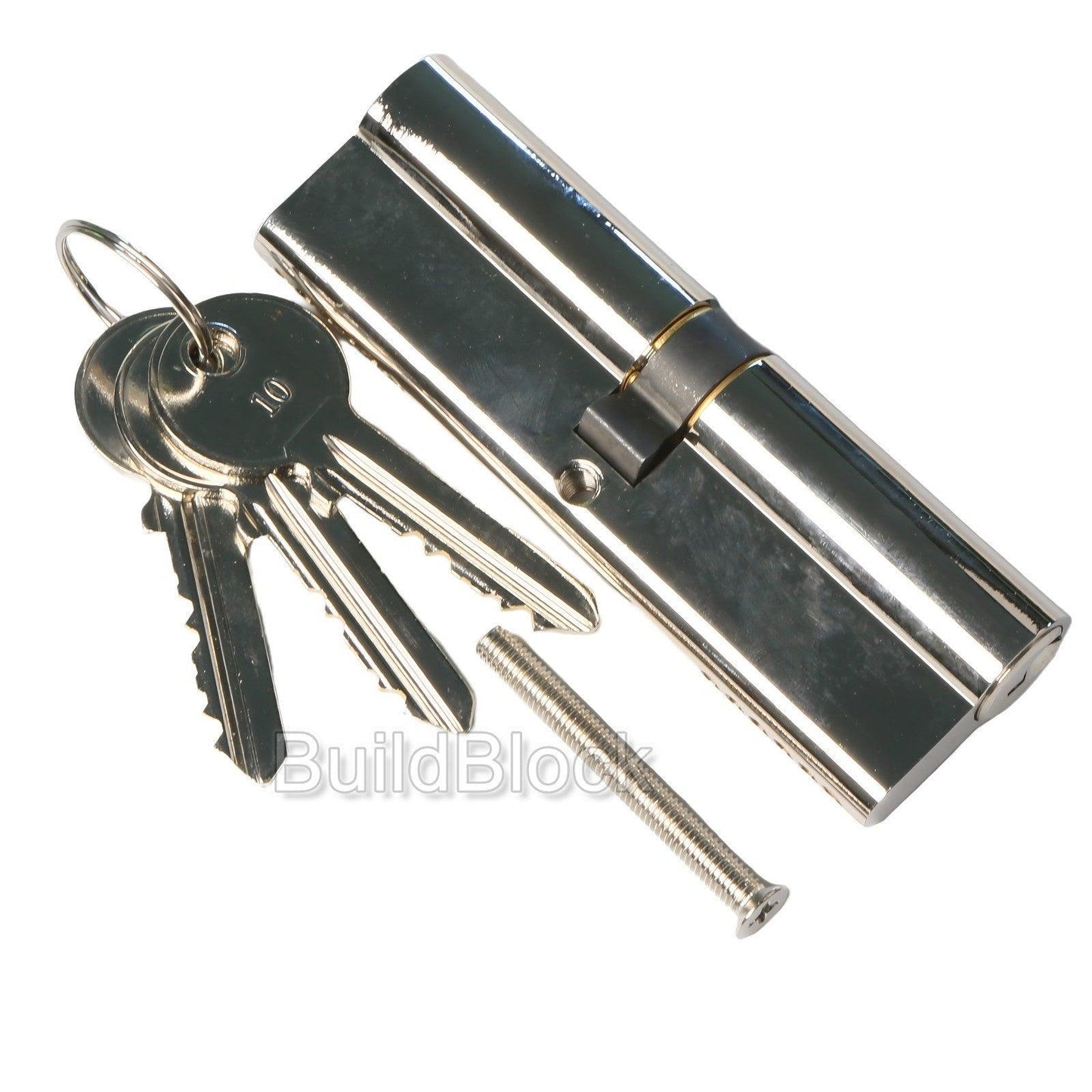 50 / 50 Nickel Key Alike Pair or single Euro Cylinder - Build Block Online Ltd
