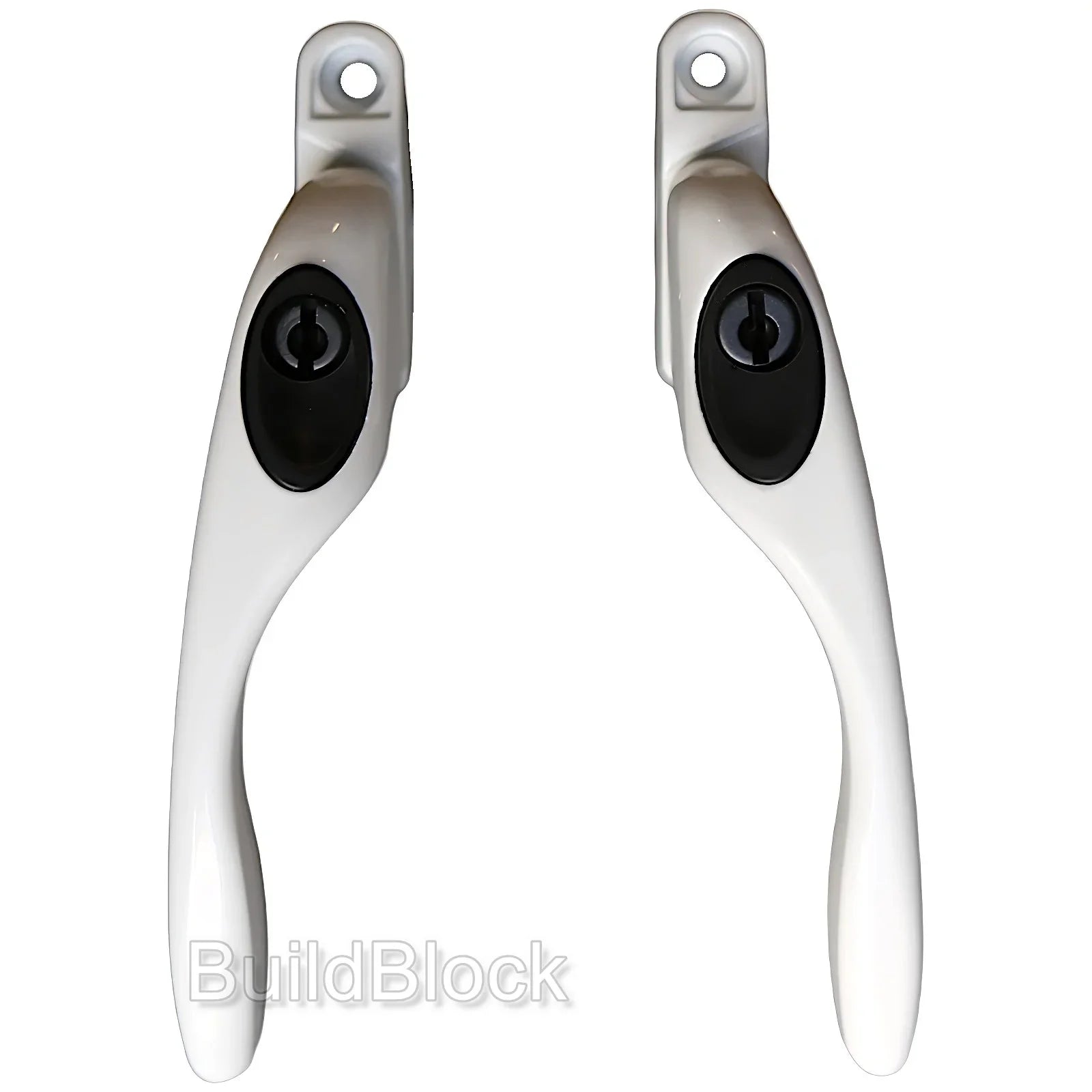 White Crank Window Handles for casement upvc, aluminium & timbre ...