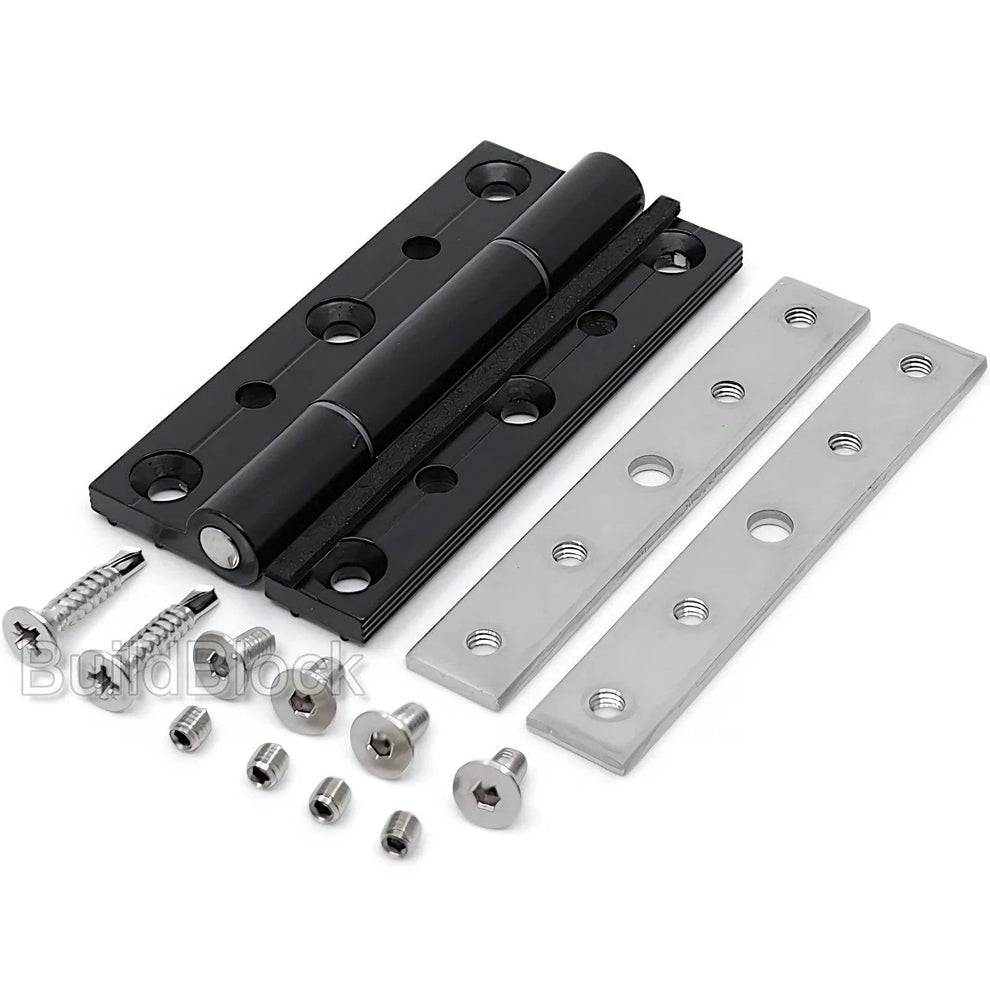 Black Aluminium Bifold Door Hinges, Made in the UK Build Block