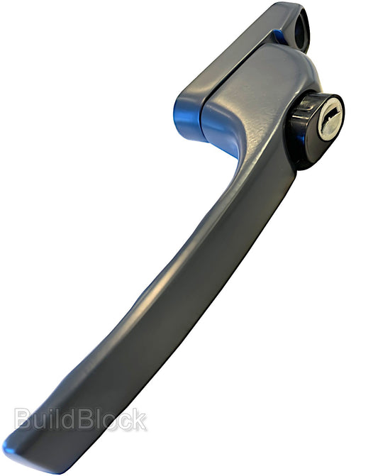 Anthracite Grey Window Handle with interchangeable spindle - Build Block Online Ltd