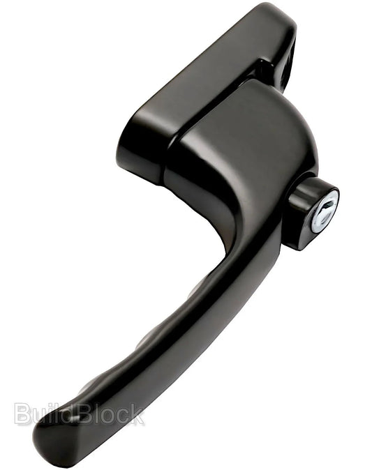 Black Window Handle with interchangeable spindle - Build Block Online Ltd