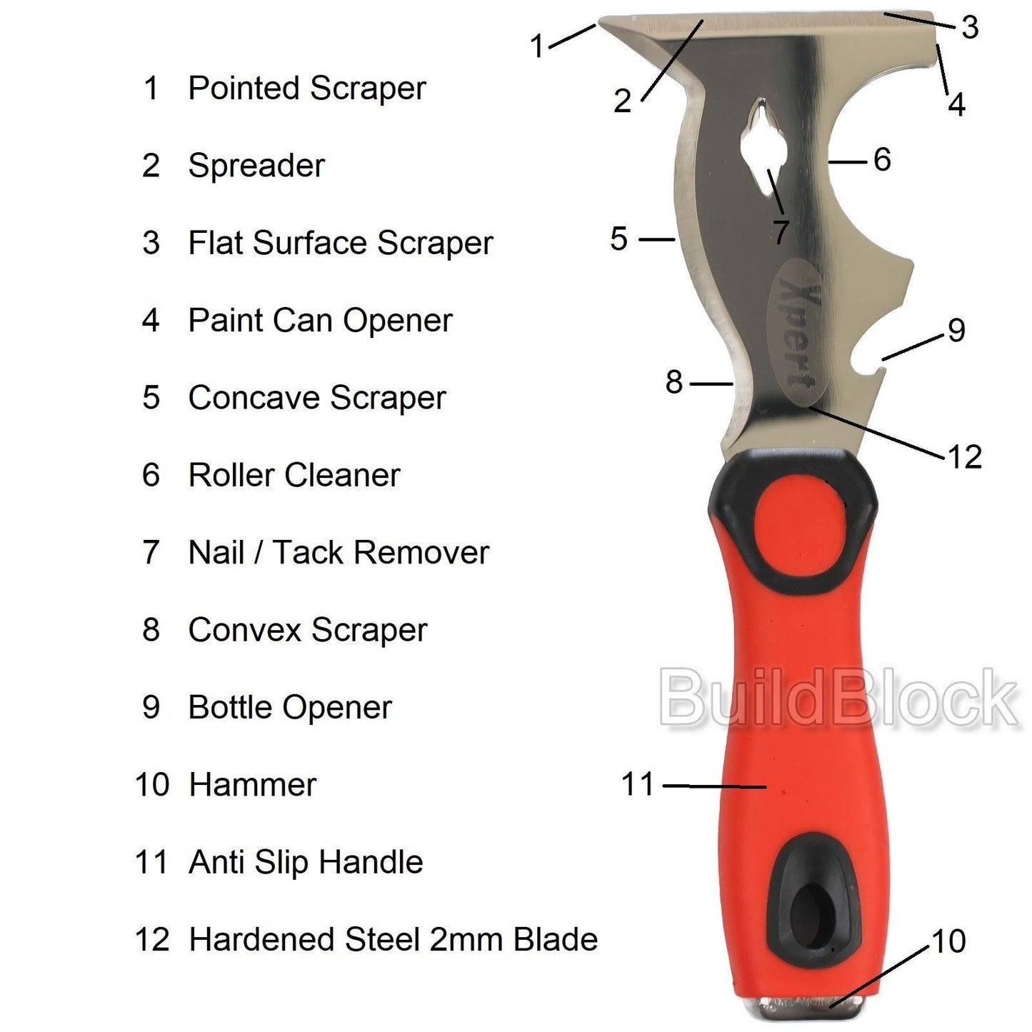 10 in 1 Multi-Purpose Scraper Knife - Build Block Online Ltd