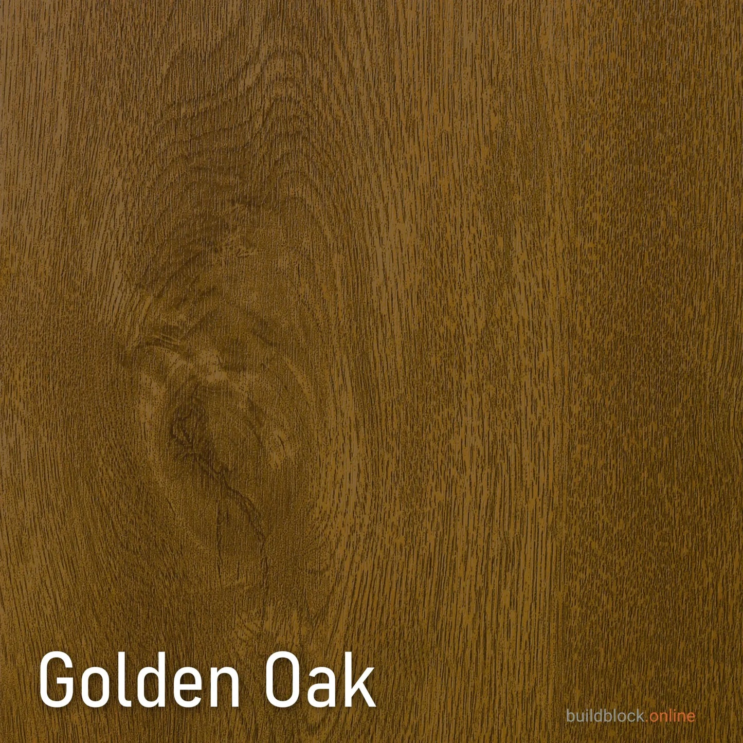 Golden Oak Renolit woodgrain foil swatch - the finish of the Golden Oak (Brown Oak) uPVC door weather bar