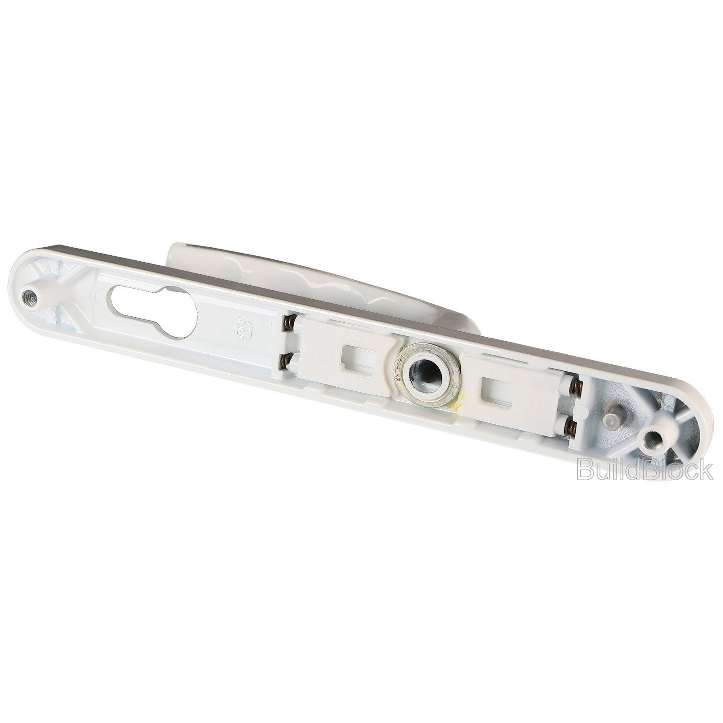 High Quality White Sprung Door Handle Set - Build Block Online Ltd