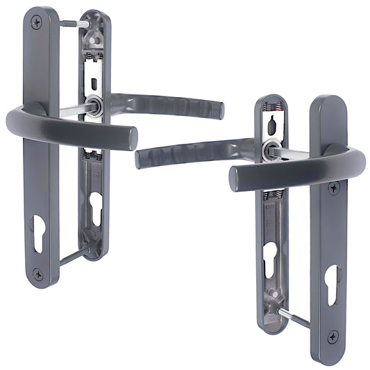 High Quality Anthracite Grey Sprung Door Handle set - Build Block Online Ltd