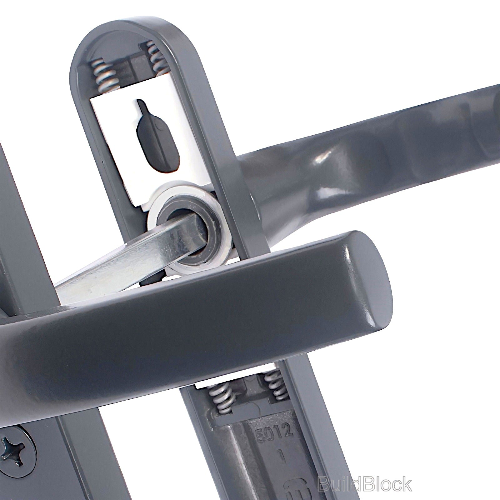 High Quality Anthracite Grey Sprung Door Handle set - Build Block Online Ltd